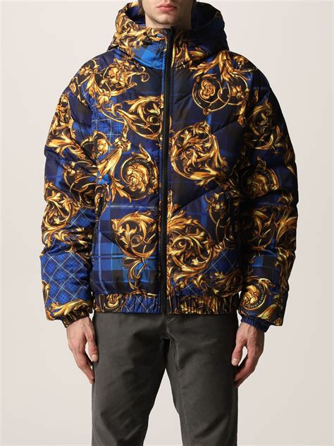 versace long coat men|versace jeans couture jacket men's.